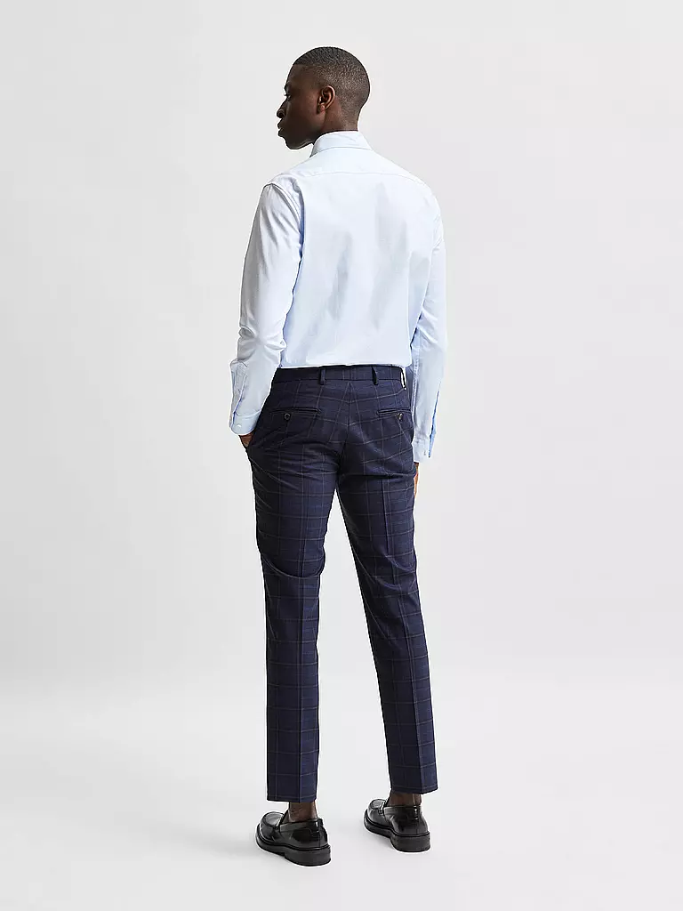 SELECTED Hemd Slim Fit SLHSLIMETHAN blau