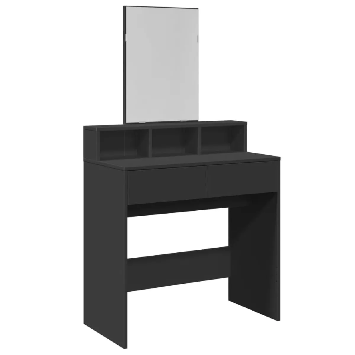 Coiffeuse VIDAXL avec Miroir - Noir