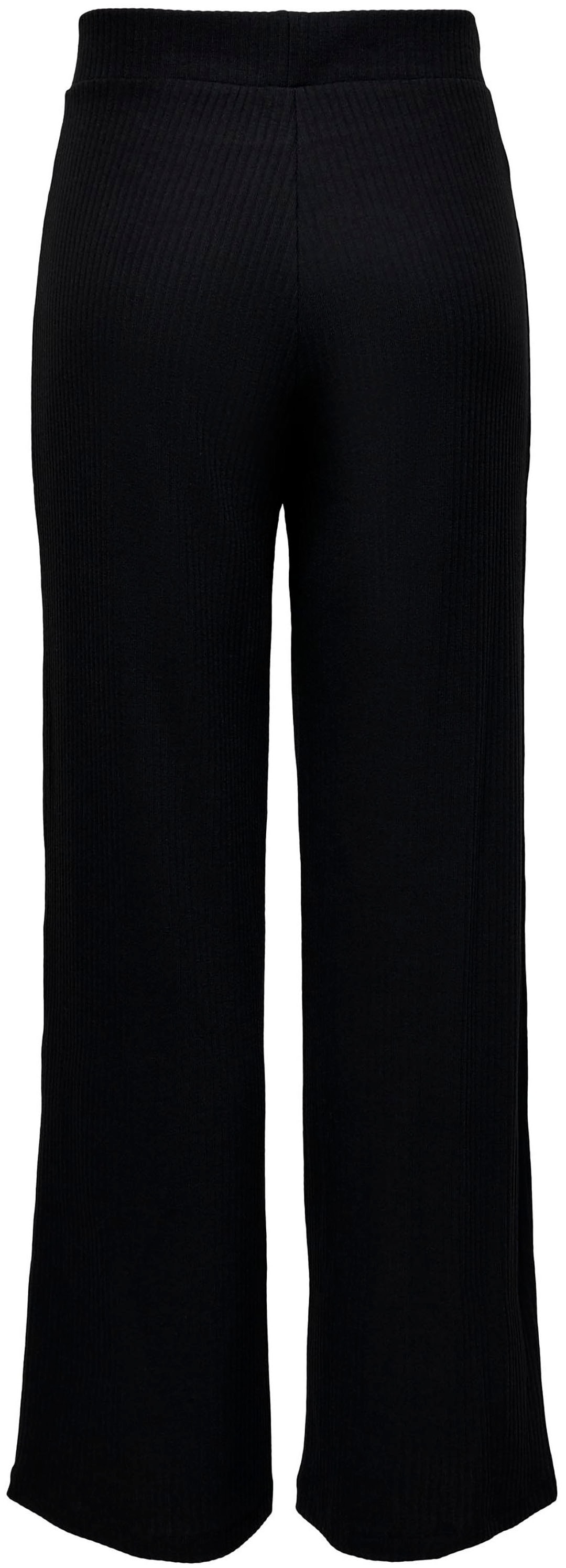 ONLY Jerseyhose »ONLEMMA – Weite Hose mit Gummizug und softer Ripp-Qualität«  weiter Schnitt, elastischer Bund, modisch, unifarben, Jersey