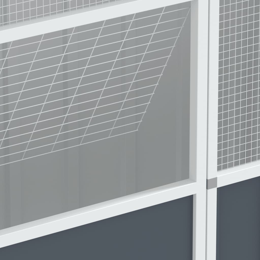 Gaiola para pássaros vidaXL, aço galvanizado, cinza antracite, 115x78x200 cm