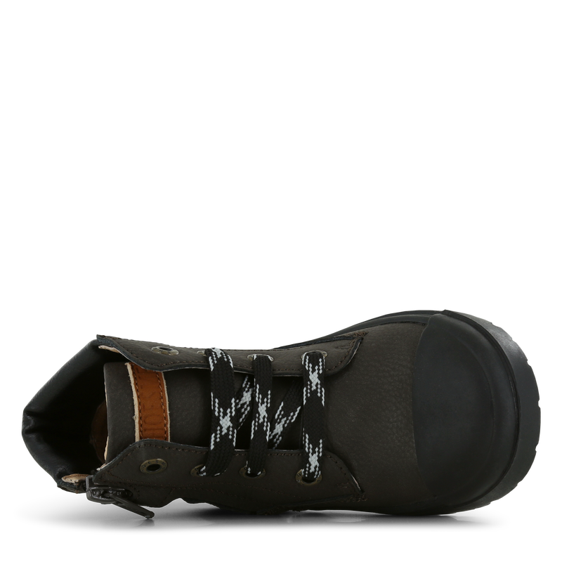 Shoesme donkerbruine veterboot Microleer | Sale