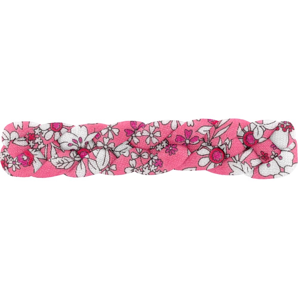 Barrette Cheveux Tressée Violette Rose