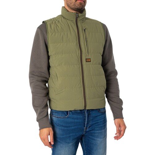 G-Star Raw - Chaleco Con Forro Foundation Verde