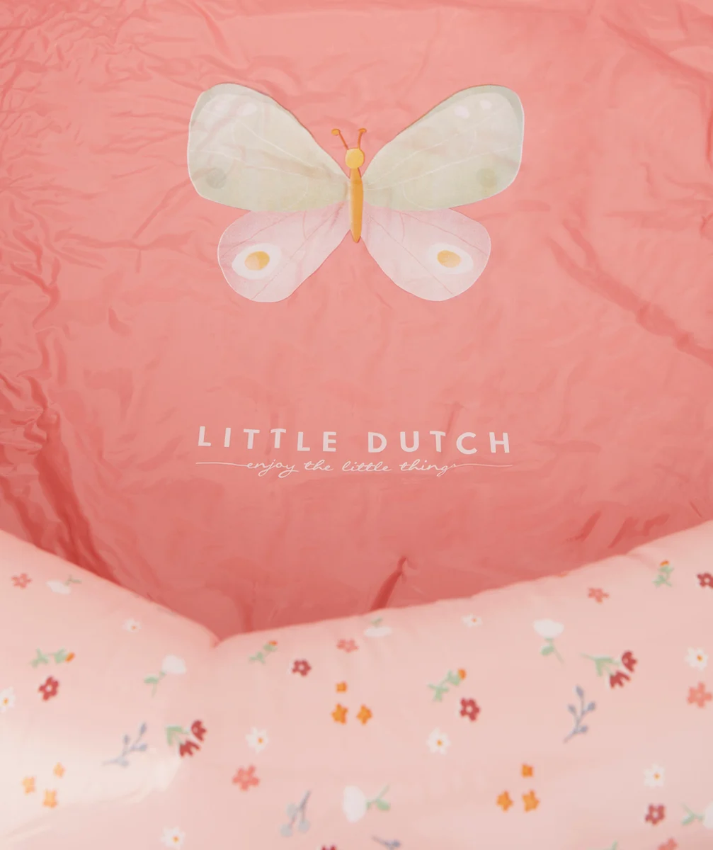 LITTLE DUTCHPISCINE GONFLABLE ROSE AVEC FLEURS 80X20CM