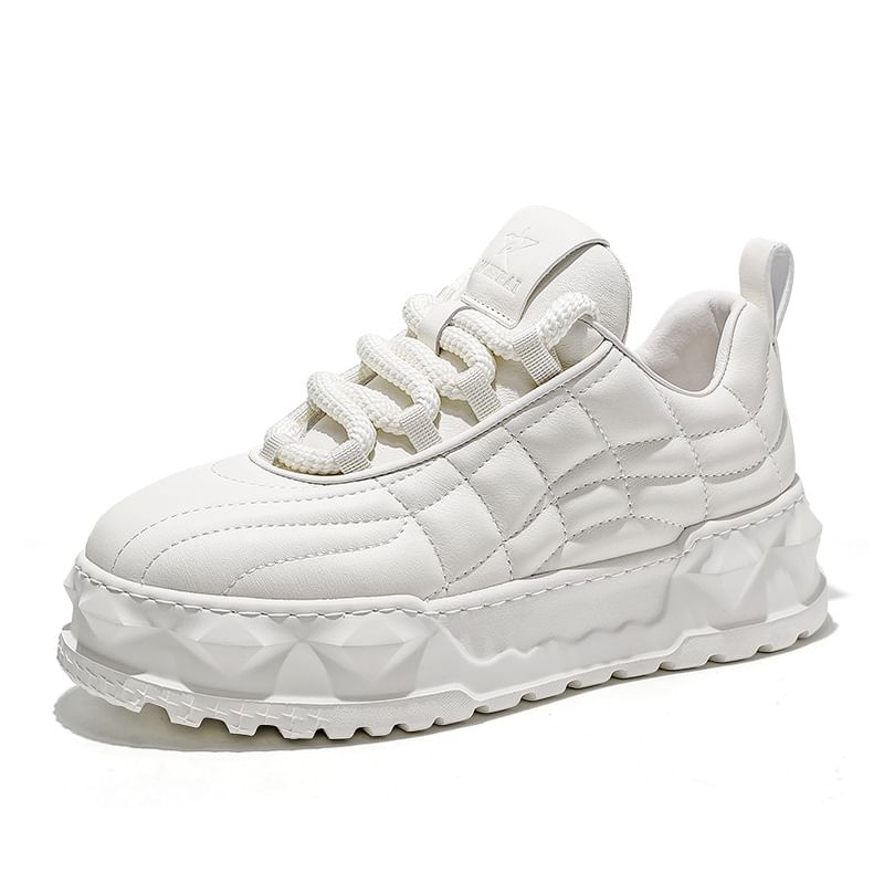 VEAZ - Effen platform sneakers