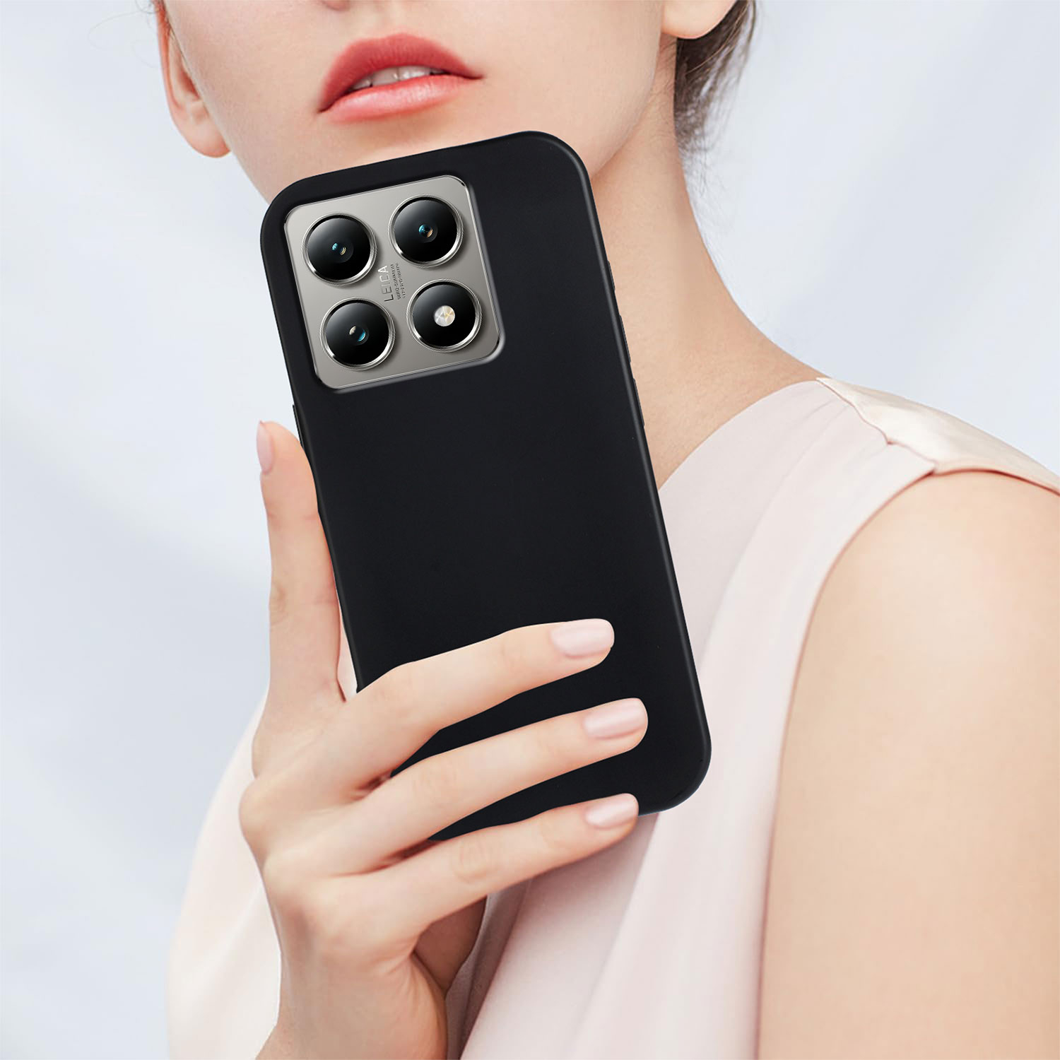 Xiaomi 15T Soft Touch Gummi Case Hülle - Schwarz (Matt)