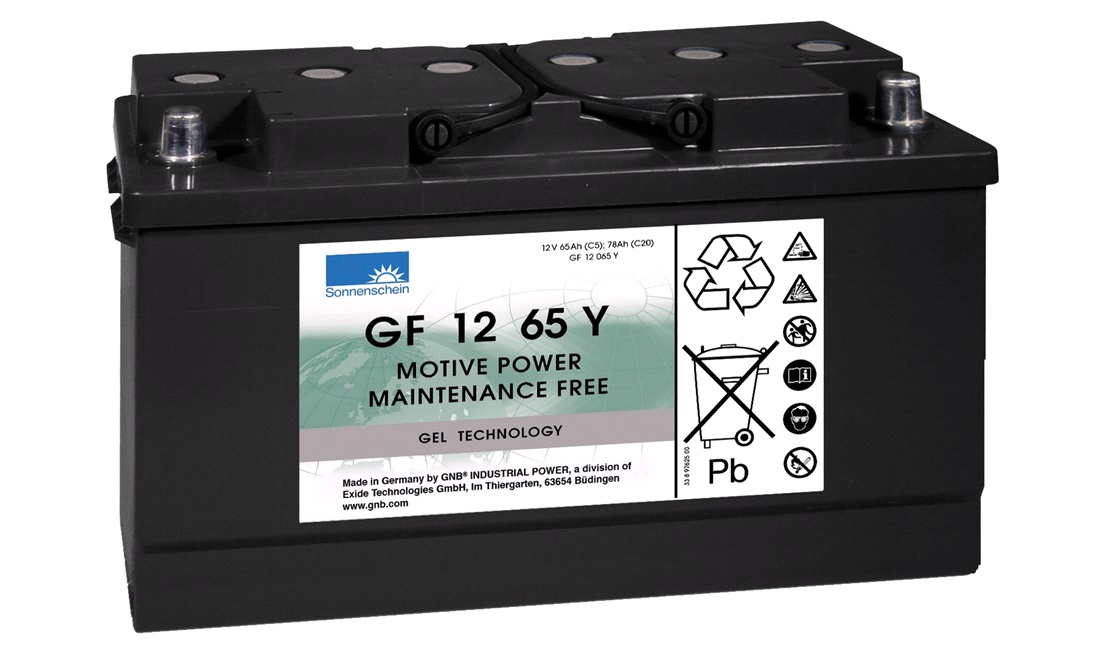 Batteri Exide 12V-65Ah GF12065Y GEL