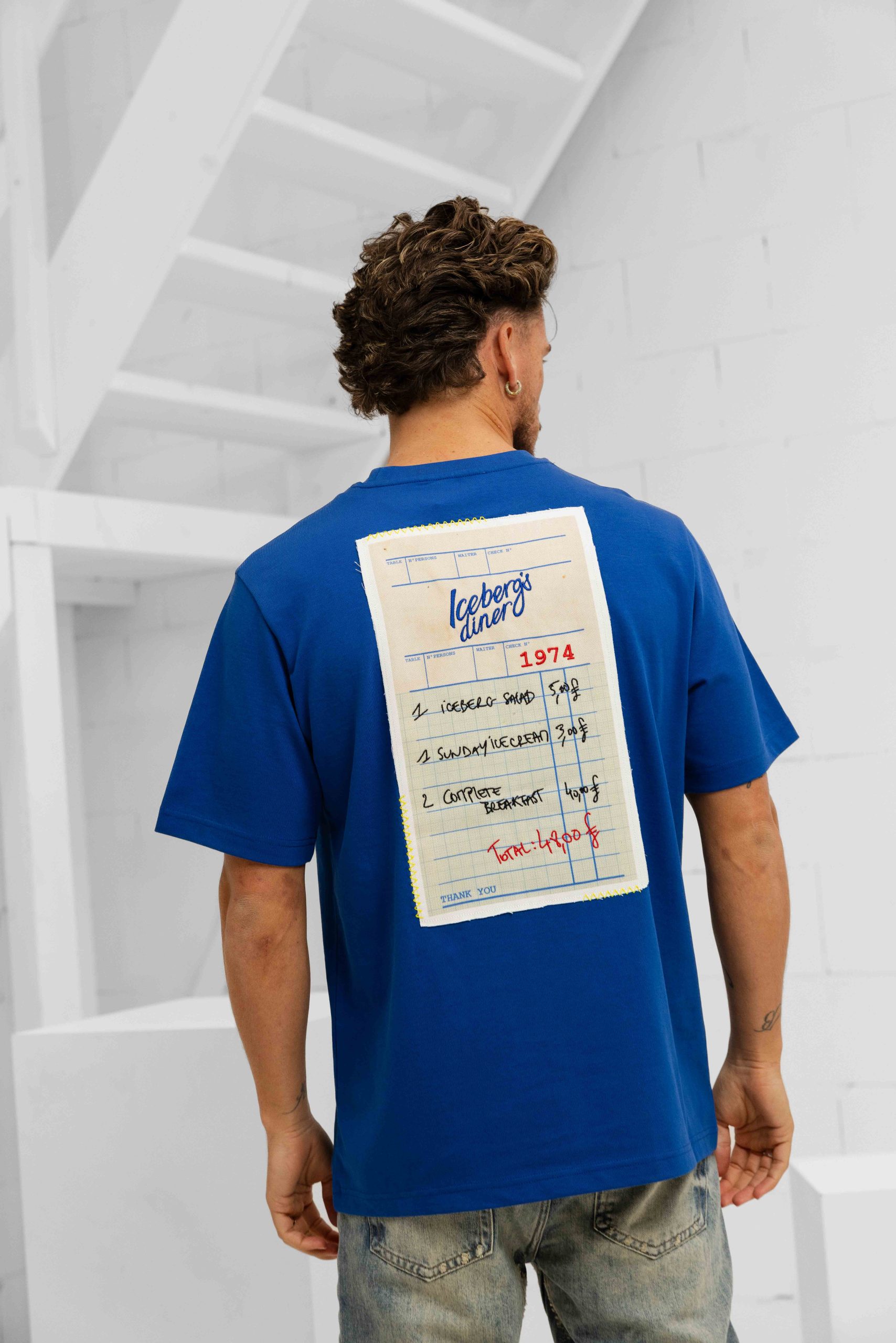 Iceberg 5D F071 Jersey T-Shirt Heren Blauw