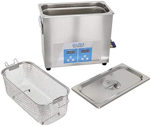 Allpax PALSSONIC Eco Ultraschallreiniger UD06, 6,5 Liter - mit Heizung - Reinigung klein- bis mittelgroßen Gegenständen wie Werkzeugteile, medizinische Instrumente etc.