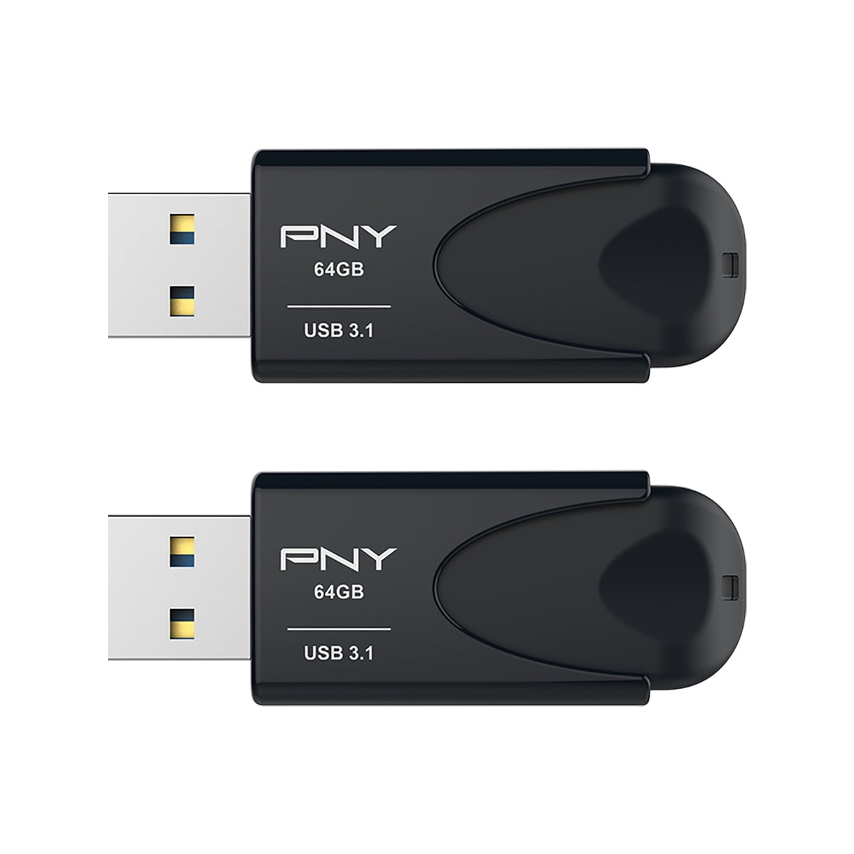 PNY Attache 4 USB 3.1 minnepenn 64 GB (2-pakning)