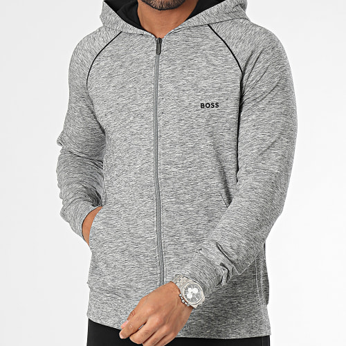 Sweat Zippé Capuche Mix And Match 50515313 Gris Chiné