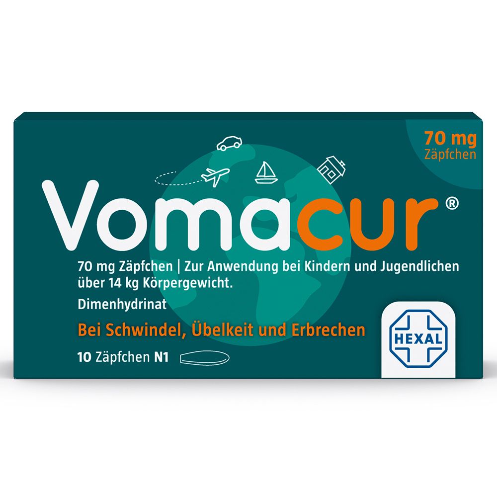 Vomacur® 70 mg Zäpfchen