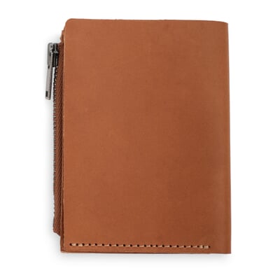 Geldbörse Pocket Wallet Zip, Hellbraun