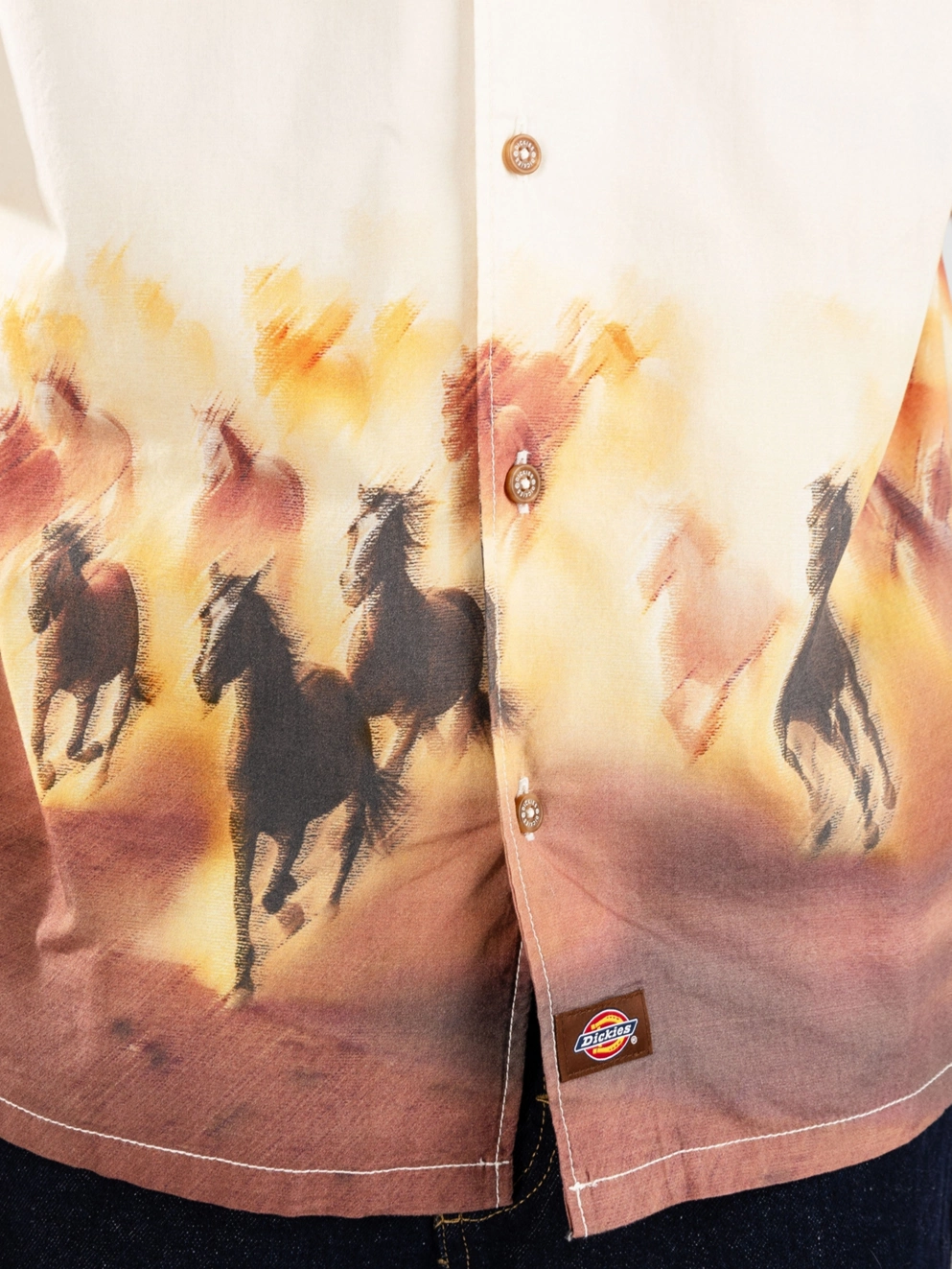 Dickies Running Wild Shirt oak buff
