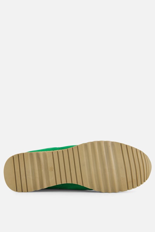 Marco Tozzi Perfo Sneakers groen Textiel