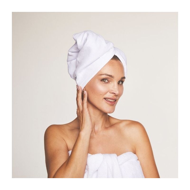 Turban ultra-absorbant pour cheveux ivoire Glov