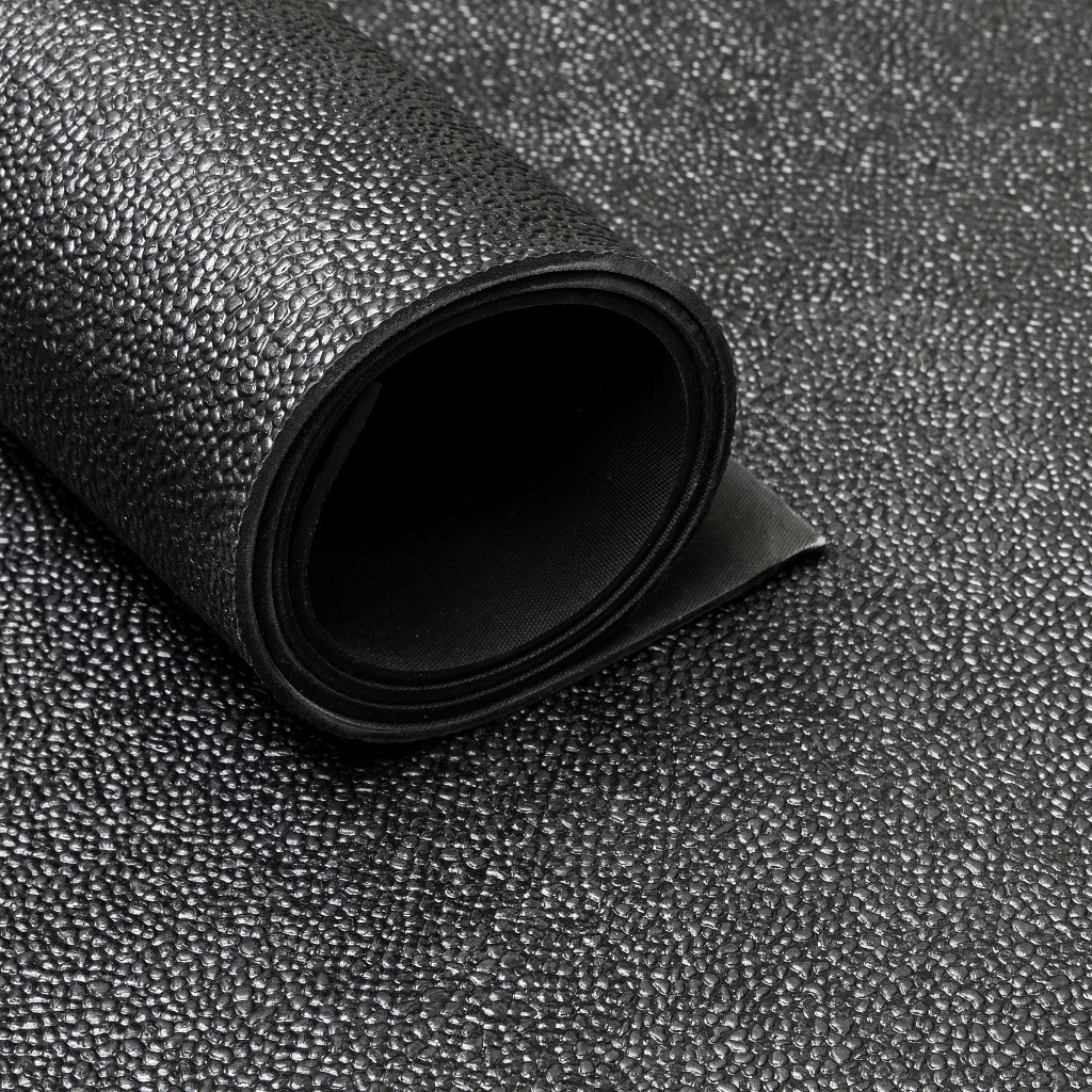 Tapis caoutchouc martelé 3 mm - largeur 150 cm (par mètre linéaire)