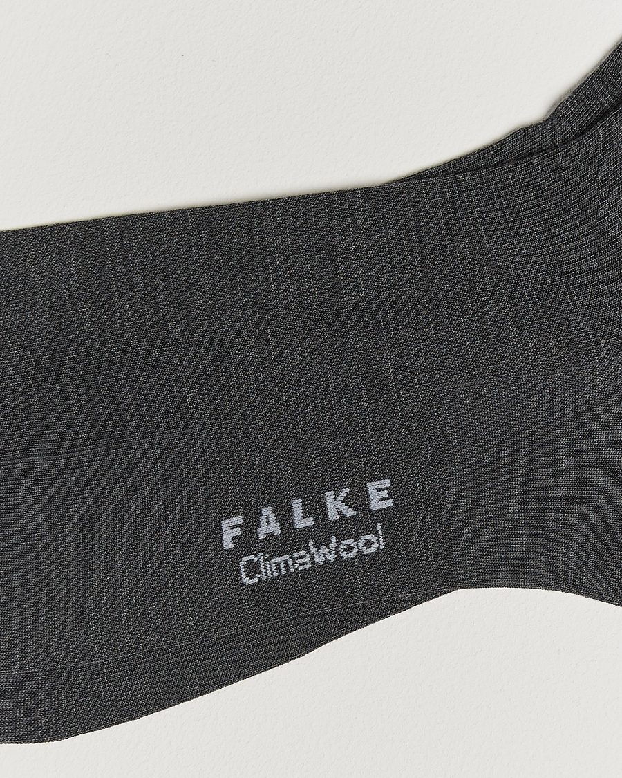 Falke Clima Wool Sock Anthracite Melange
