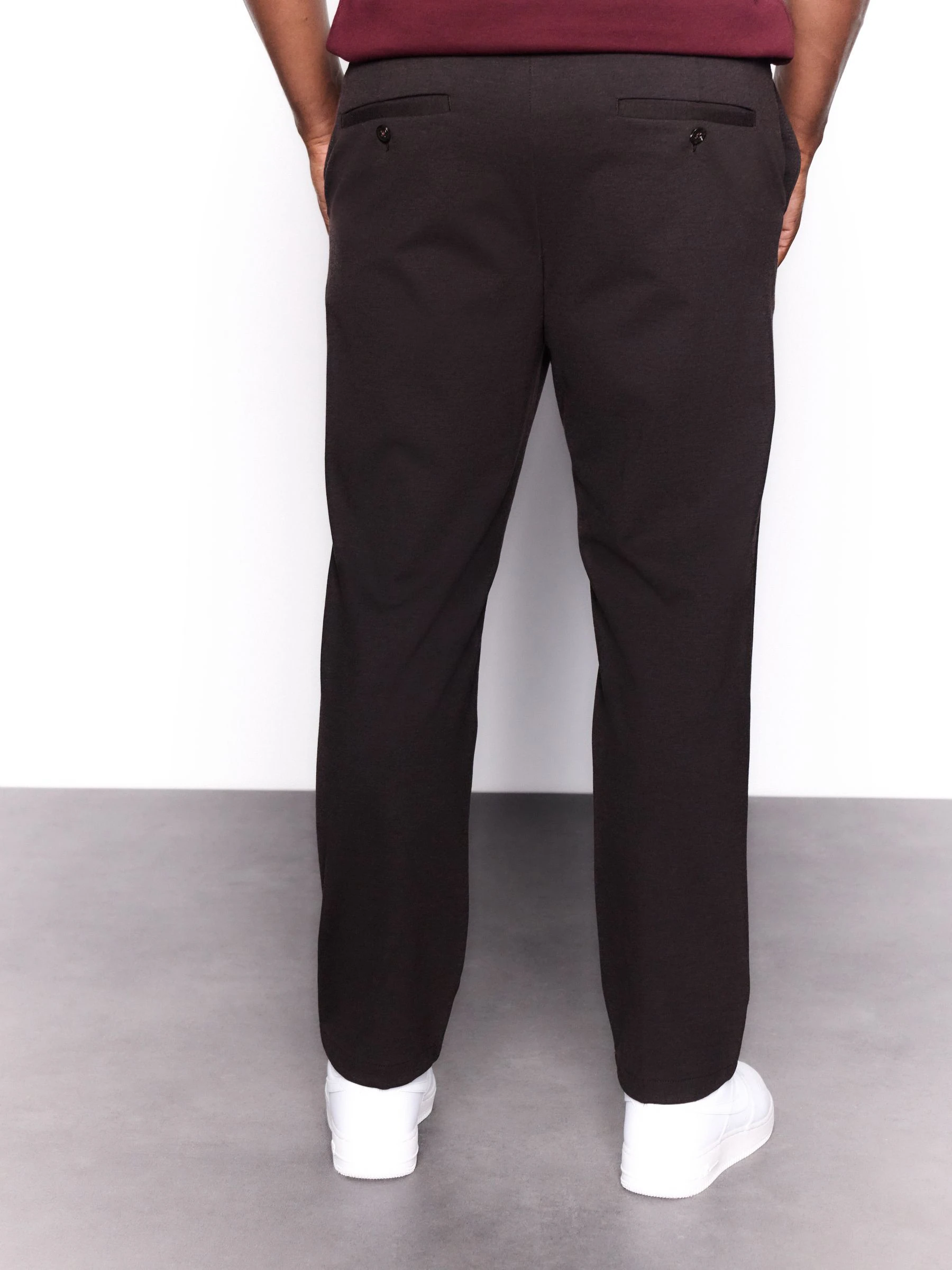Bruin - Smart Elasticated Waistband Trousers With Wool Content