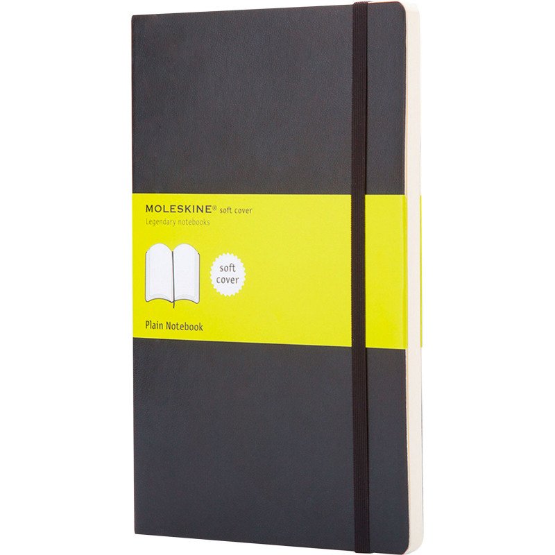 Carnet Moleskine souple 13 x 21 cm ivoire uni 192 pages