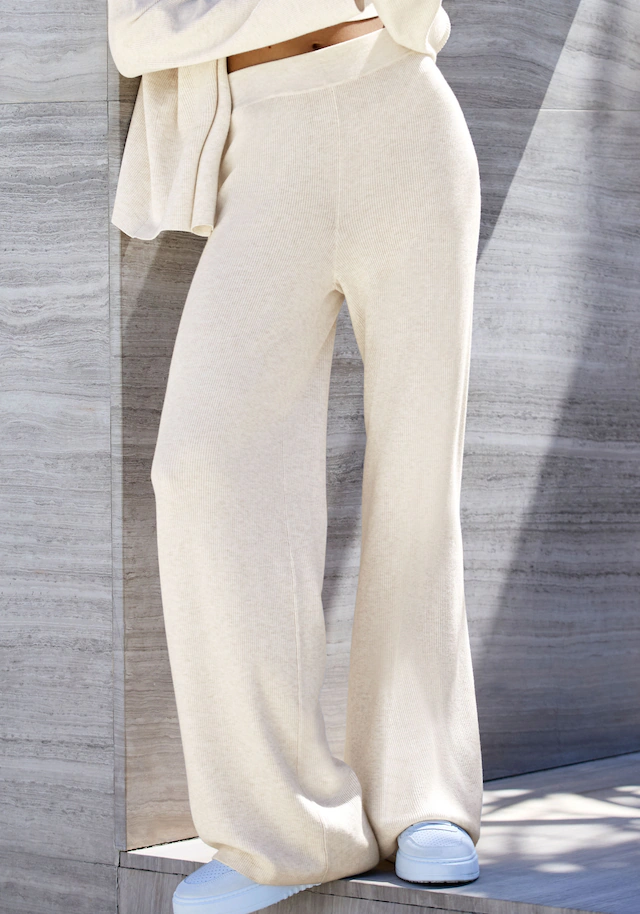 Copenhagen Studios Strickhose  aus hochwertigem Rippstrick, Loungewear