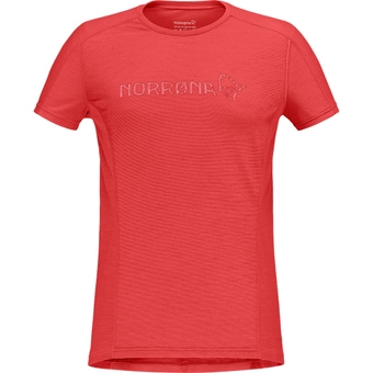 Norrøna Falketind Equaliser Merino  T-Shirt Paprika Damen
