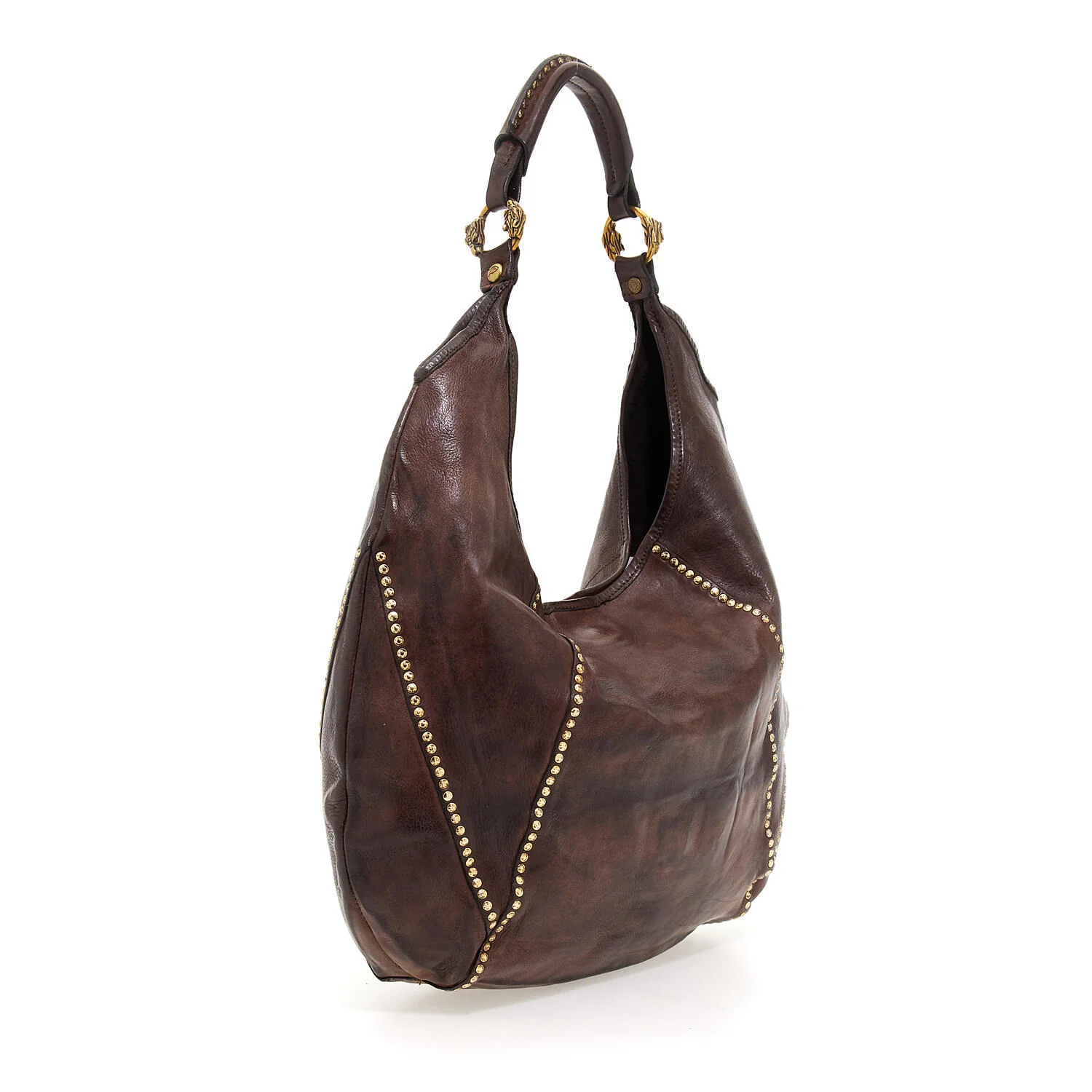 Campomaggi  Skuldertaske i skind - Dark brown