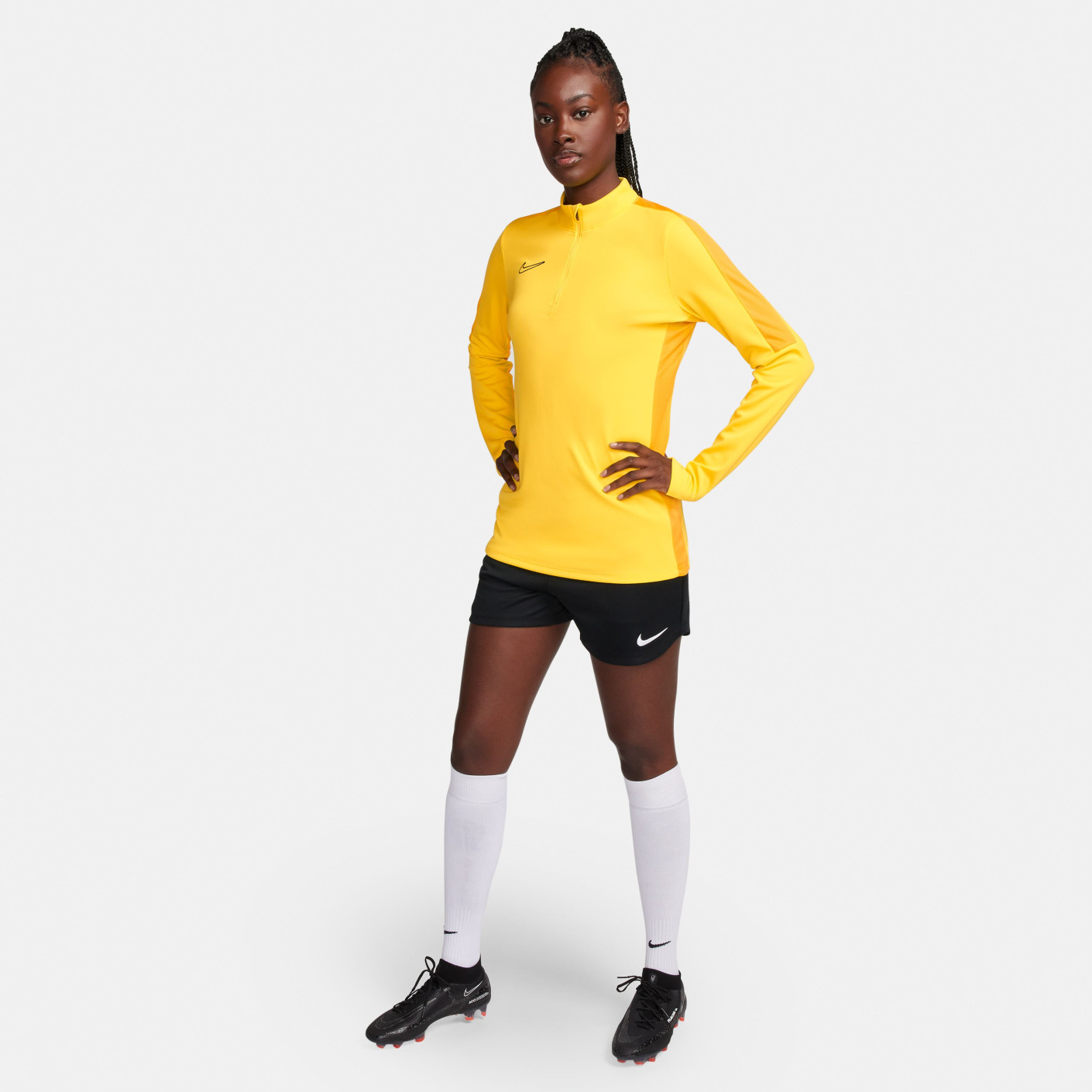 Nike Dri-FIT Academy 23 Trainingstrui 1/4-Zip Dames Geel Zwart