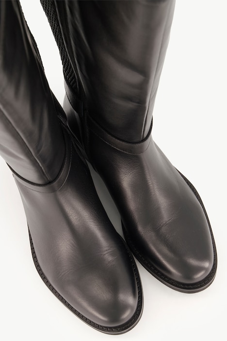 Lederstiefel, XL-Schaft, Weite H