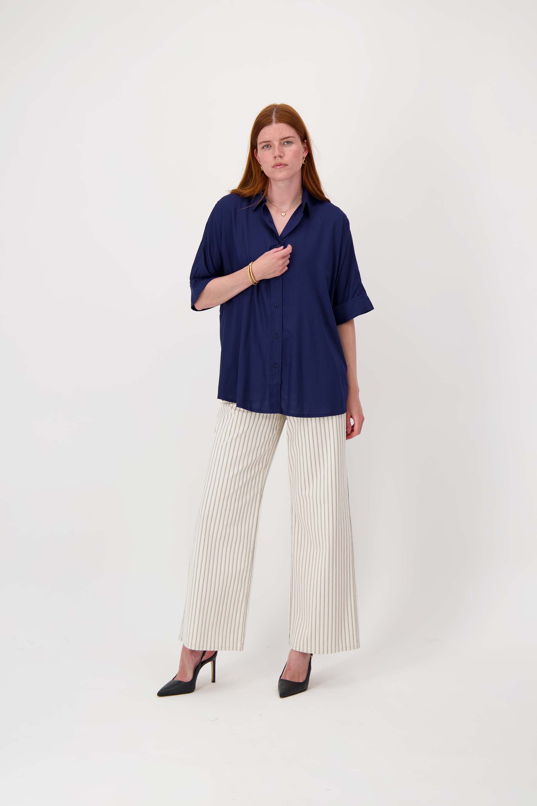 boxy model blouse