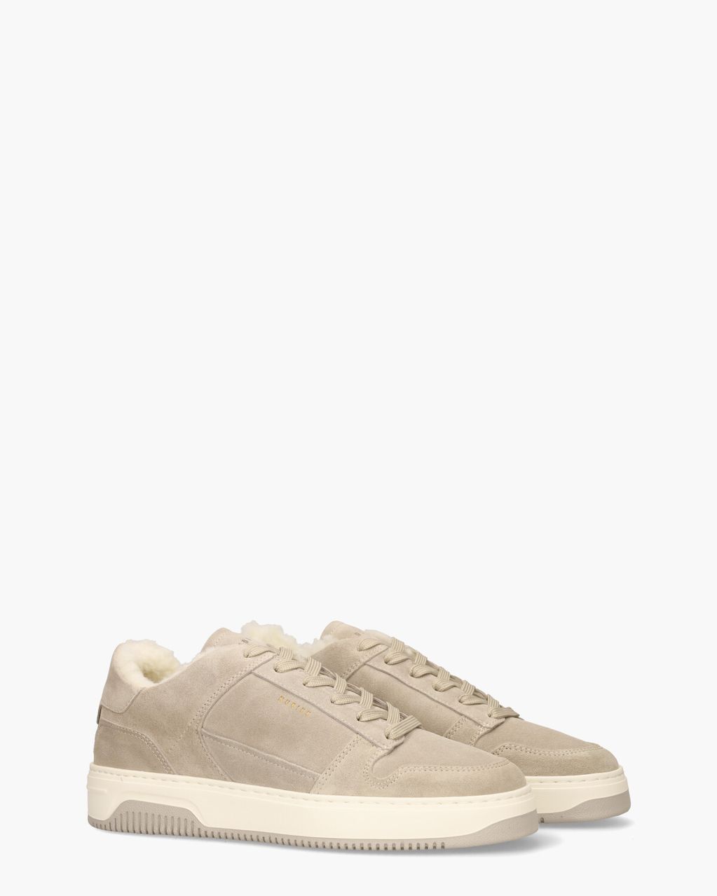 Nubikk Basket Court Fur Taupe Herensneakers