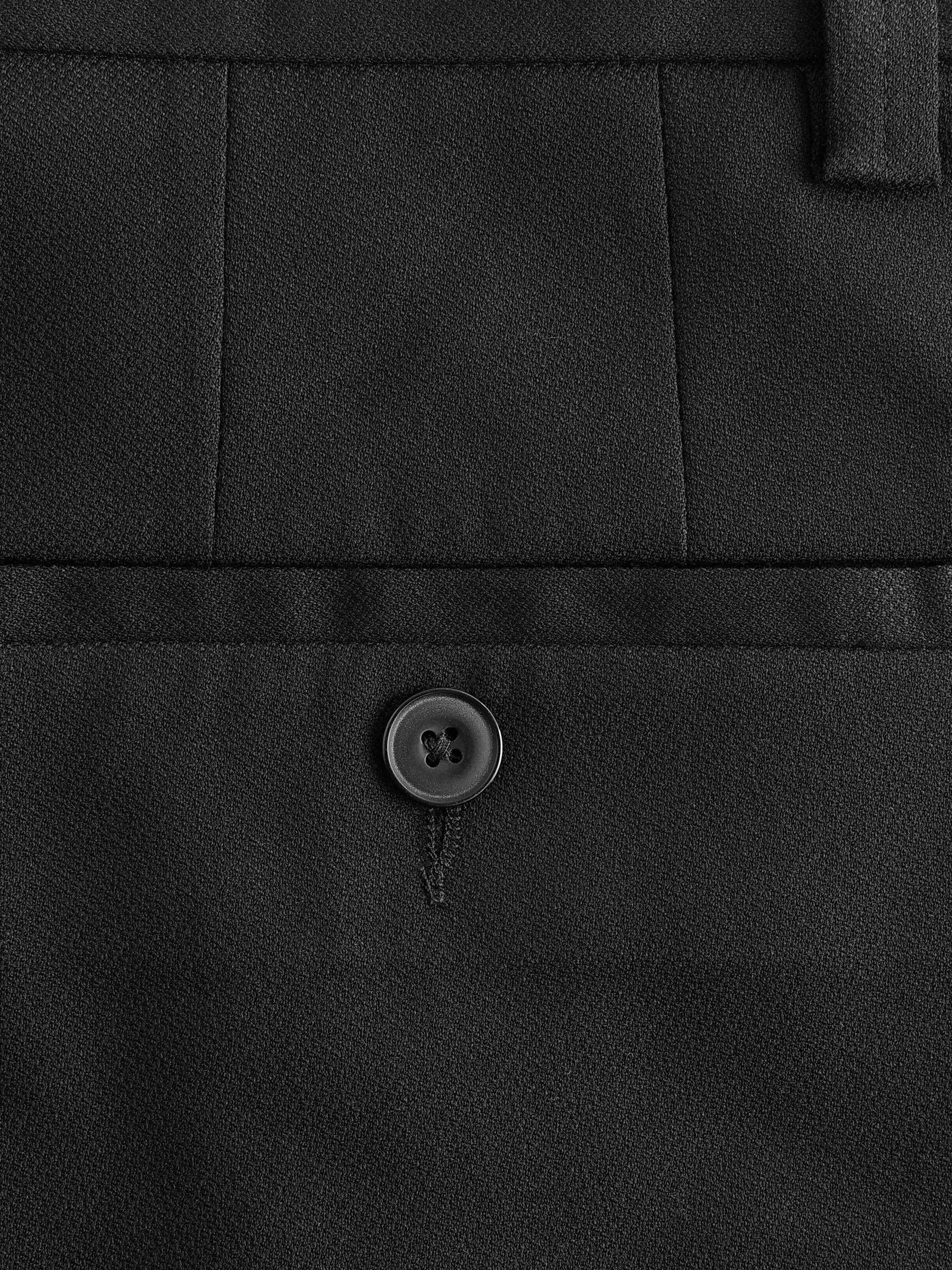 Zwart - Modieuze broek met textuur