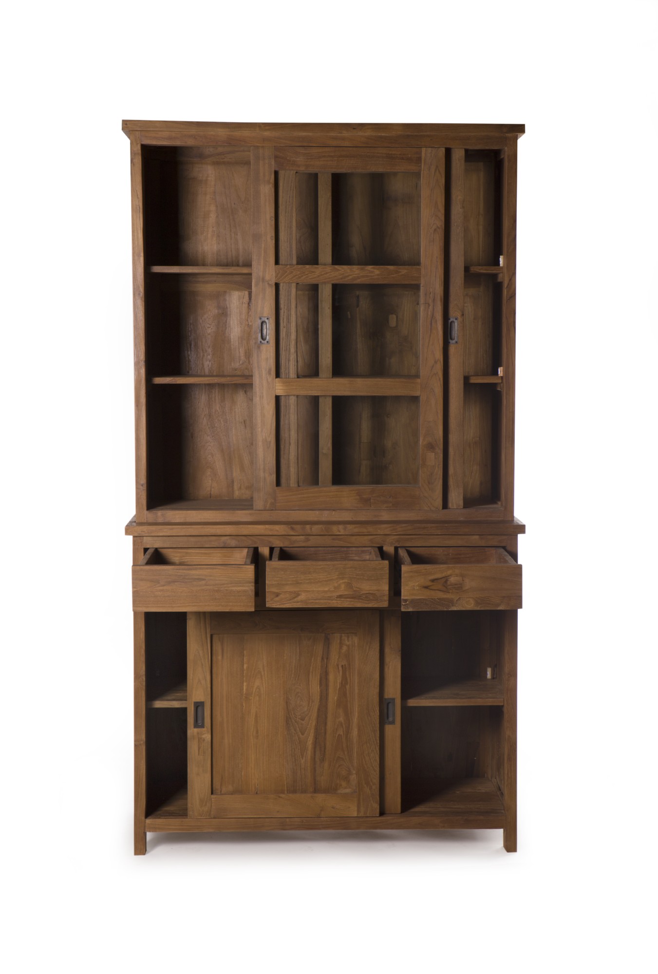 Schrank, Teakholz, B 120 cm, H 220 cm, L 50 cm von fischer's lagerhaus