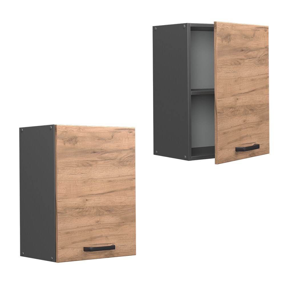 Vicco Hängeschrank Küchenschrank Küchenzeile R-Line 45 cm Anthrazit Eiche Tür Fächer