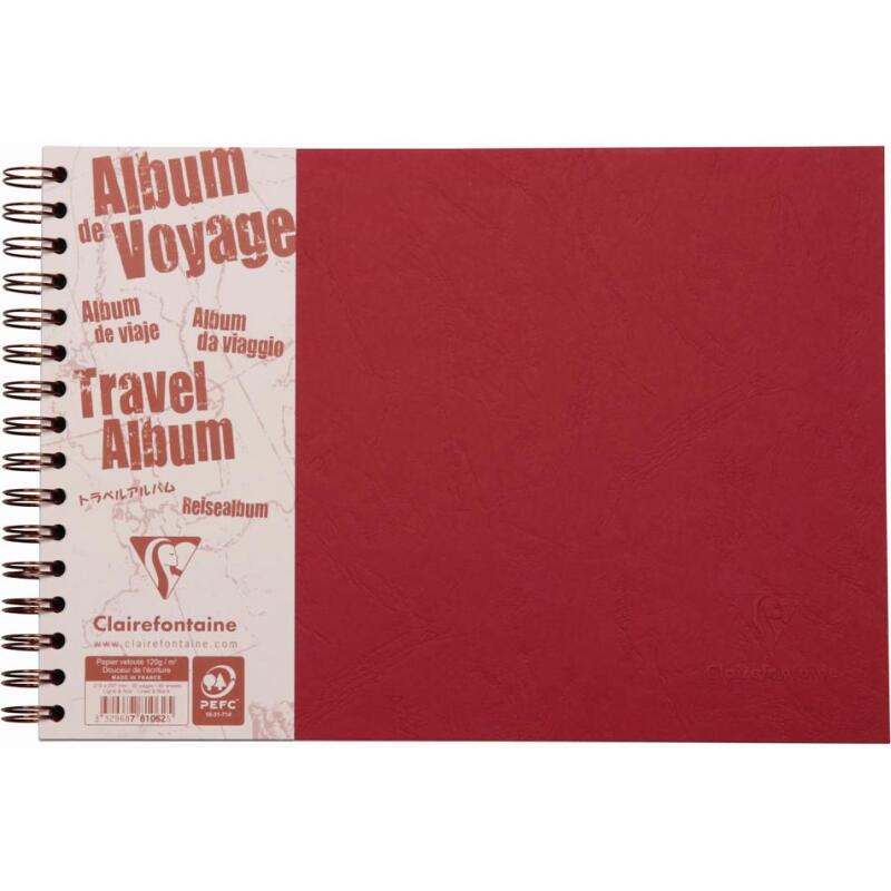 Album de voyage Age Bag reliure intégrale A4 paysage 80 pages ligné 120g + uni à grain 160g