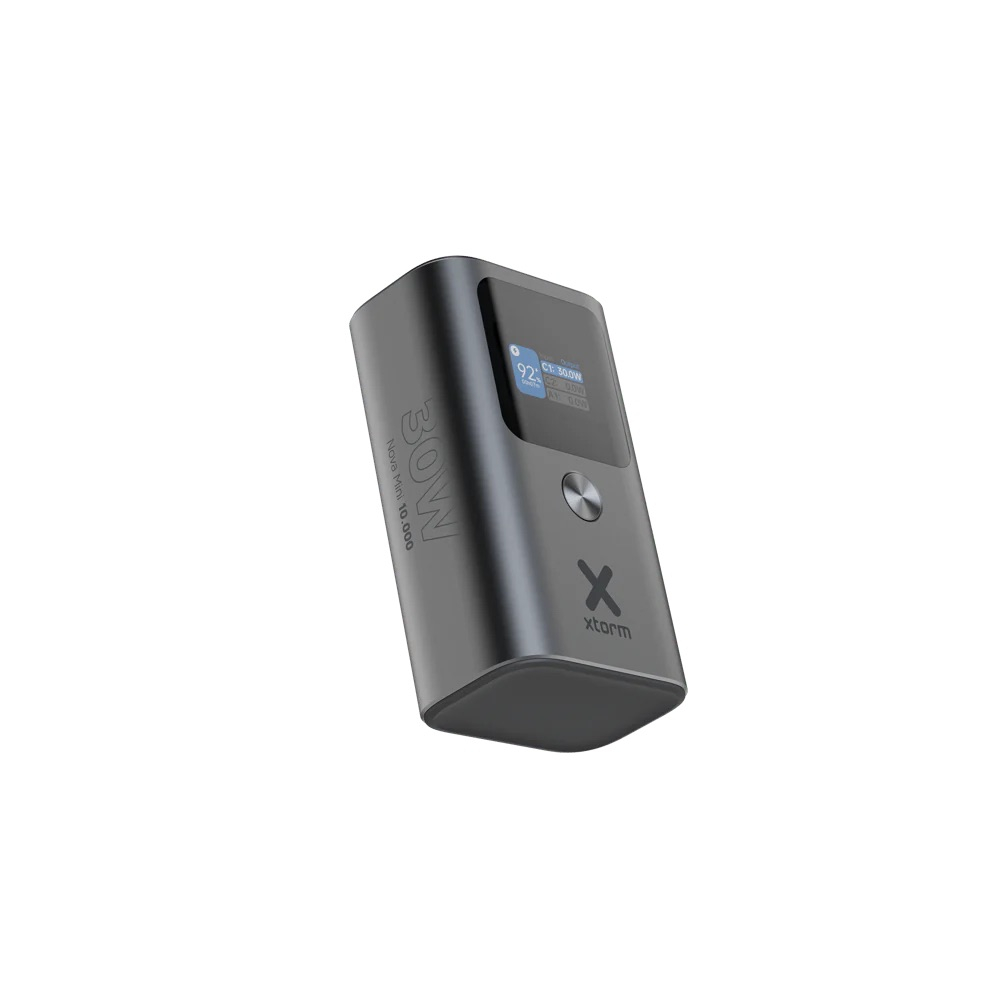 (30W) 10000mAh Nova Mini USB A / 2x USB C Powerbank Fast Charge Ladegerät (XNP100) - Grau