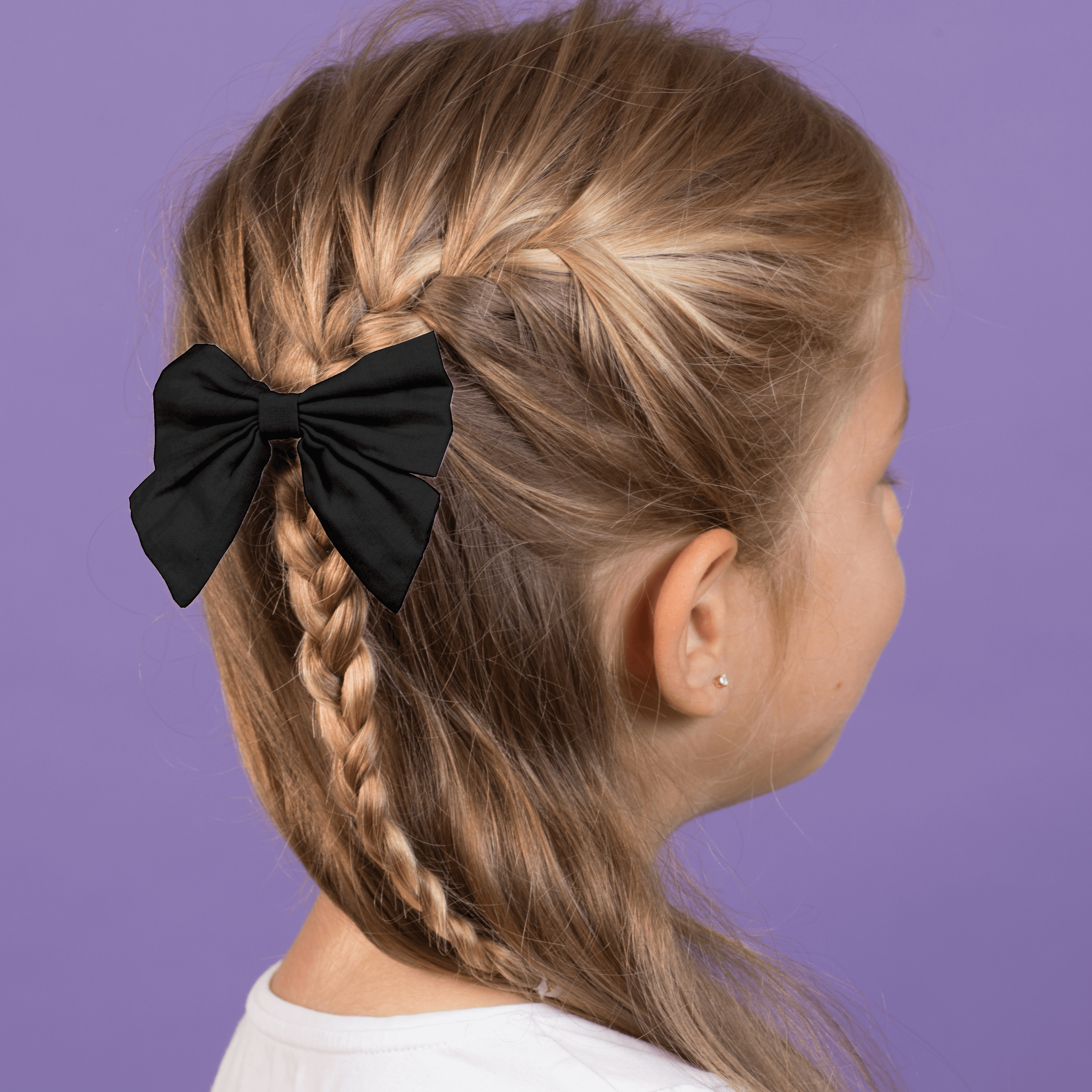 Barrette Noeud Papillon Noir