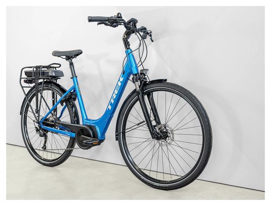 Vélo de Ville Électrique Trek Verve  2 Lowstep Shimano Acera/Altus 9V 500 Wh Bleu Alpine