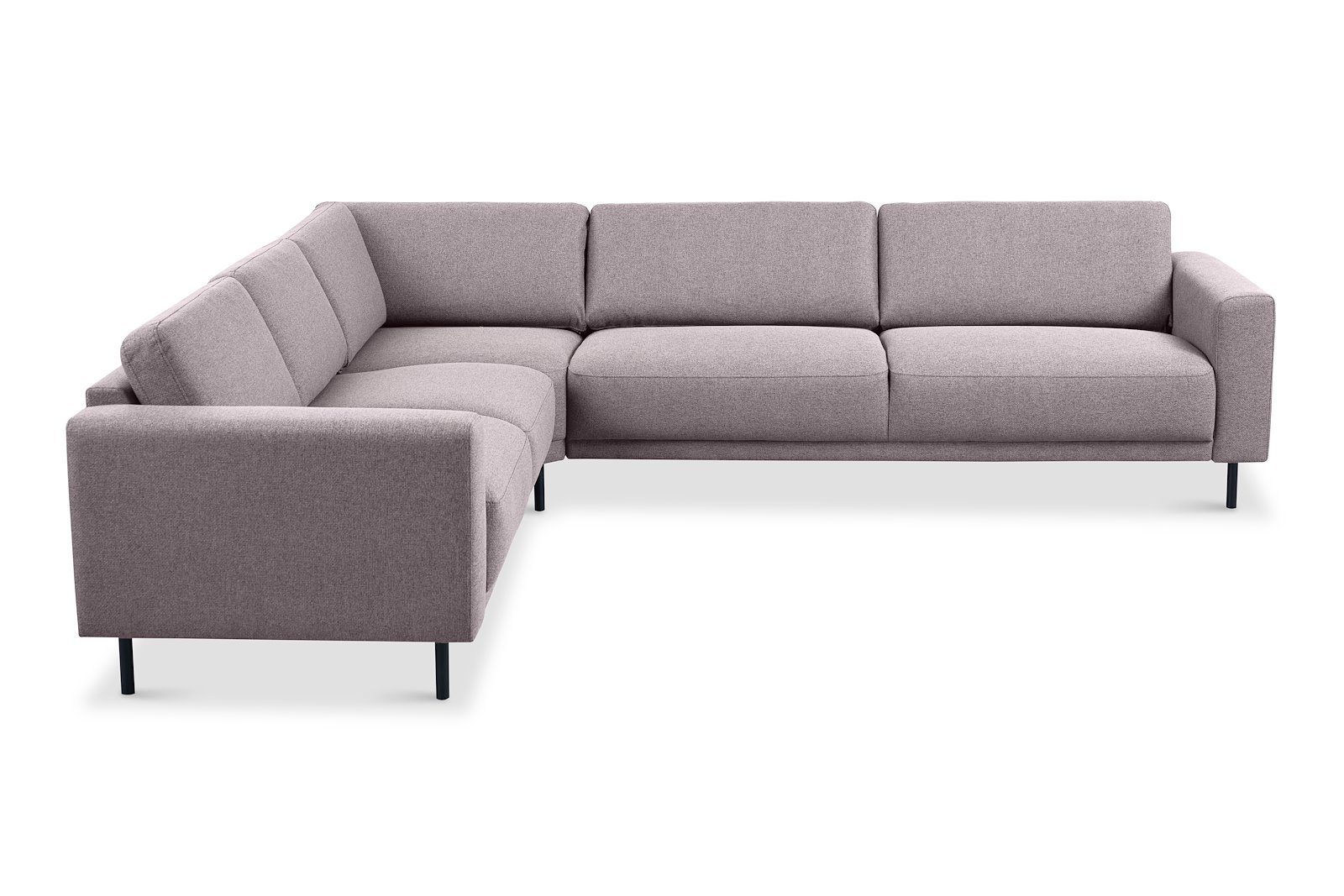 Portland hjørnesofa 32 Tekstil Herby 60 Mole med sorte ben