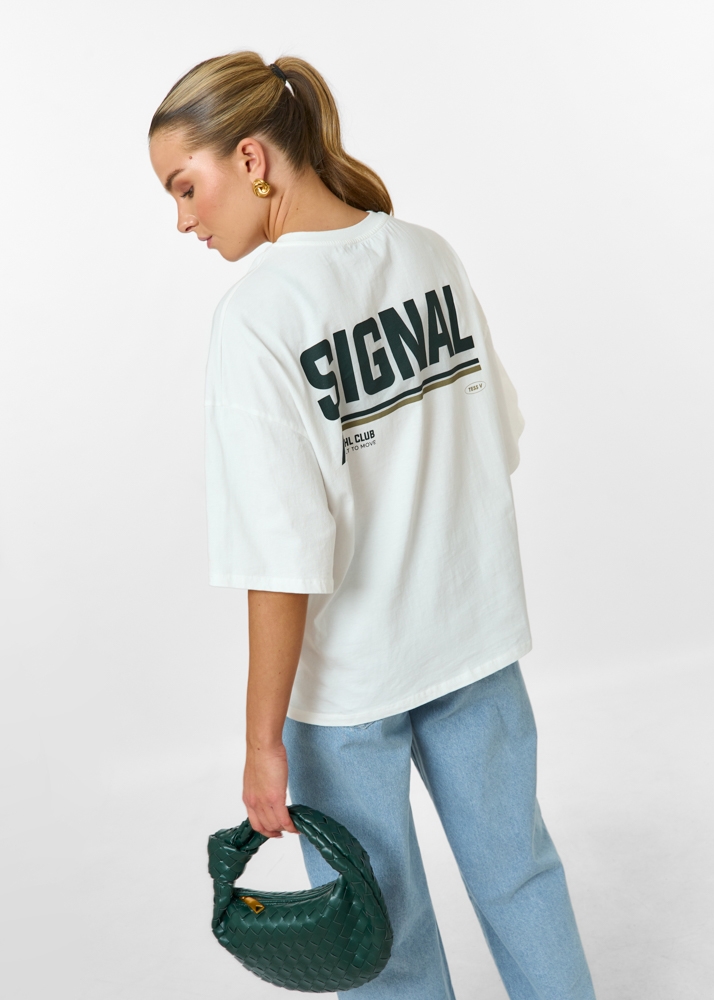 Signal t-shirt ecru