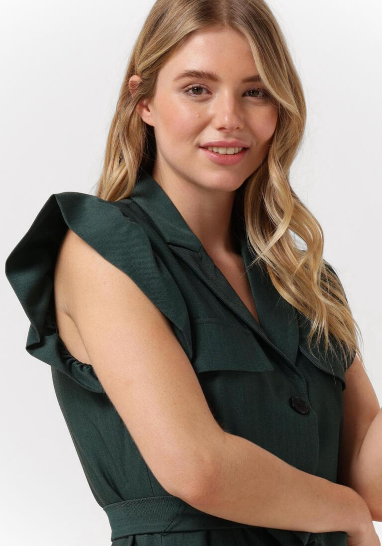 BRUUNS BAZAAR groene bruuns bazaar mini jurk firello gaia dress
