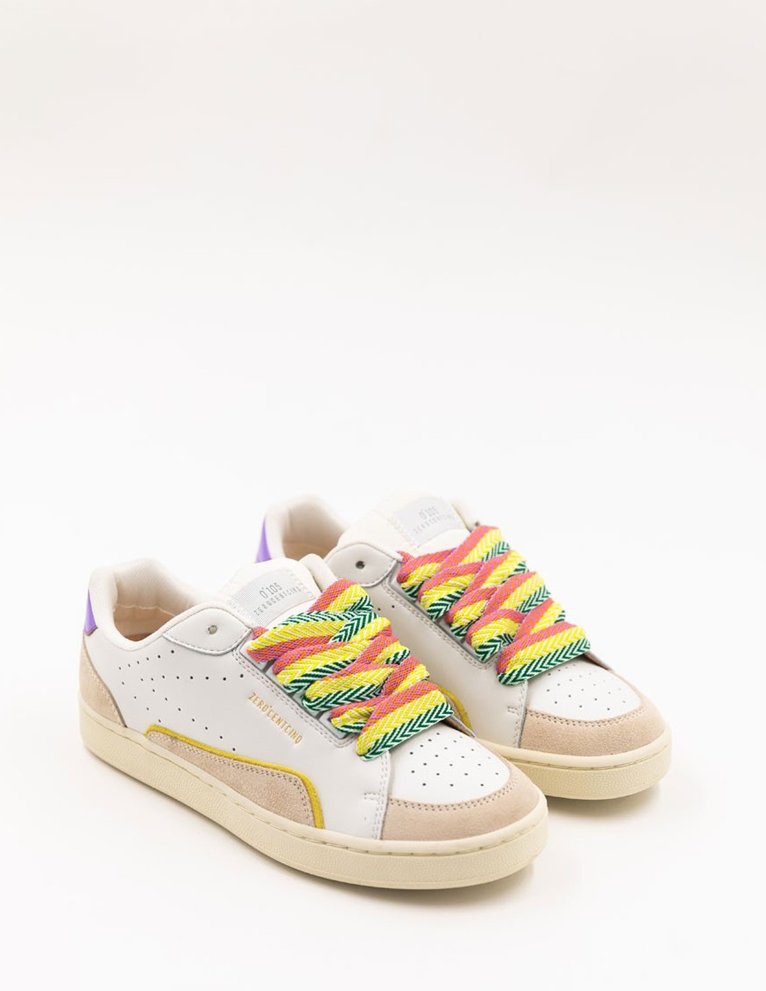 0-105 Baskets de ville Femme Avril Fresh Cuir Blanc