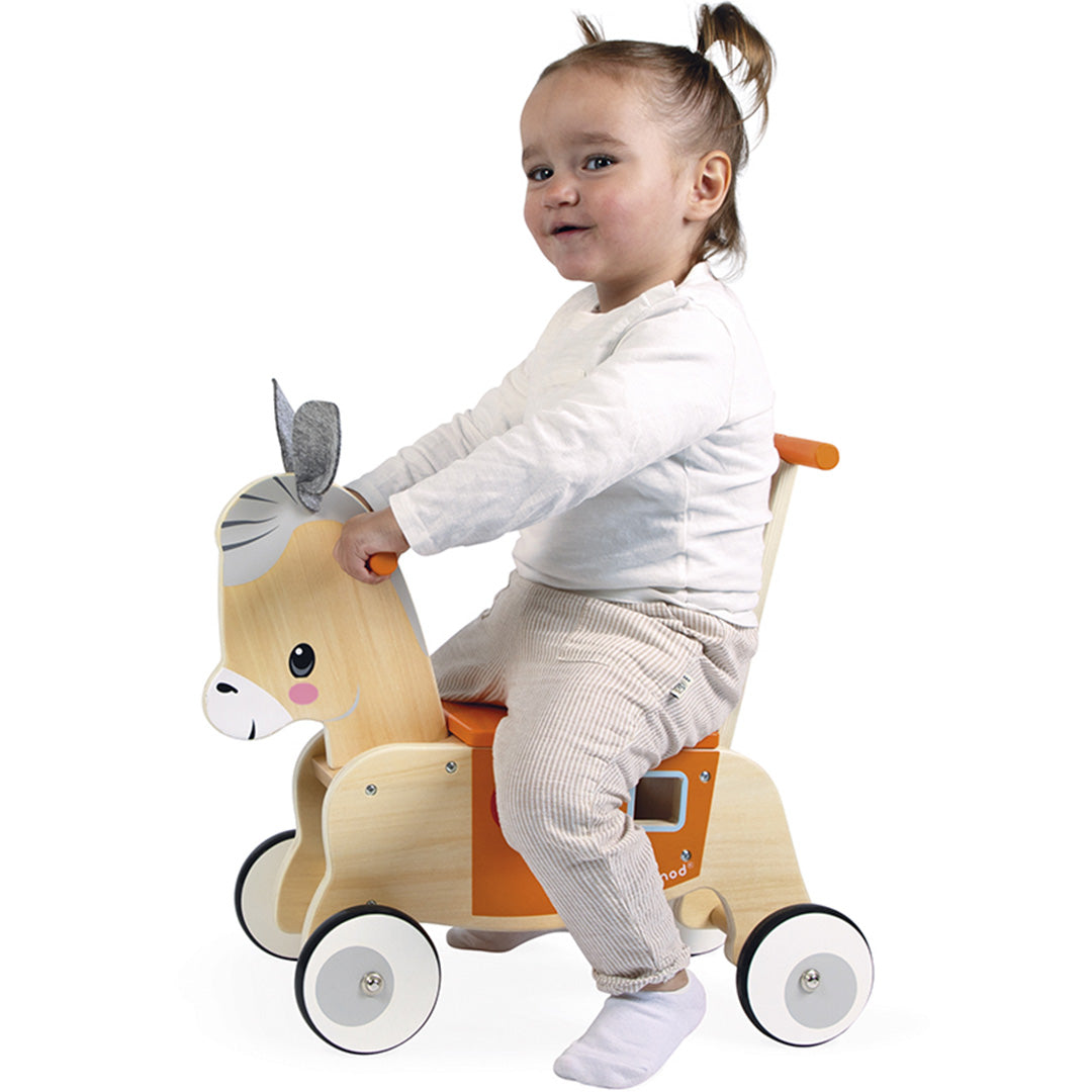 janod loopwagen ezel