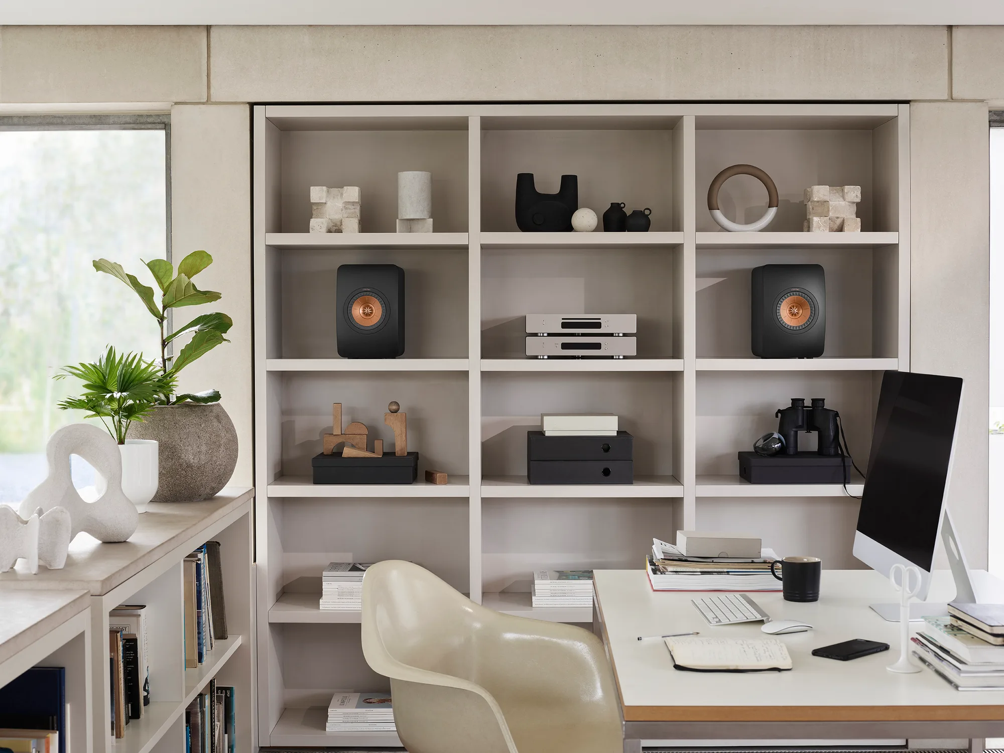 KEF LS50 Meta Noir mat (la paire) Enceintes bibliothèque
