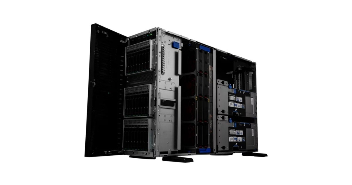 Hewlett Packard EnterpriseProLiant ML350 Gen11 (P71671-425) serversysteem  (Zwart | Xeon Silver 4510 | 64 GB | 2x 960 GB SSD)
