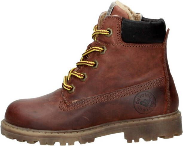 Develab 41073 Veterboots Laarzen Met Veters Jongens Cognac