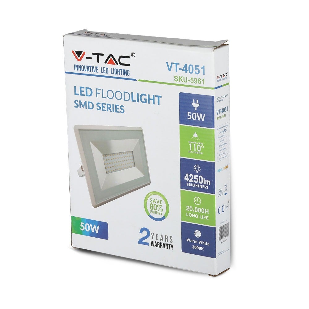 E-serie LED-schijnwerpers - Wit - IP65 - Wit - 50W - 4250 lumen - 4000K
