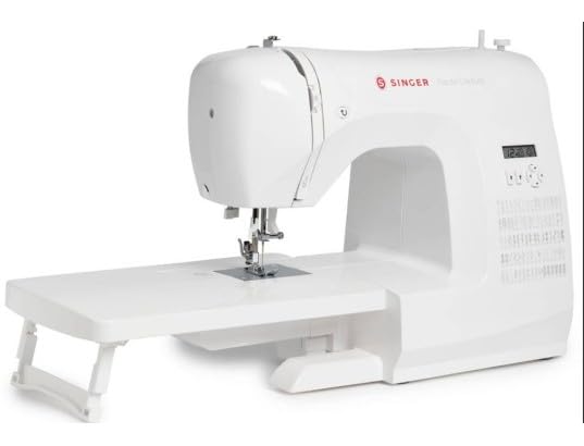 Singer Haute Couture F527C Machine à coudre électronique Professionnelle, 80 points, utilitaires, élastiques, décoratifs, Facile pour Débutants Electr