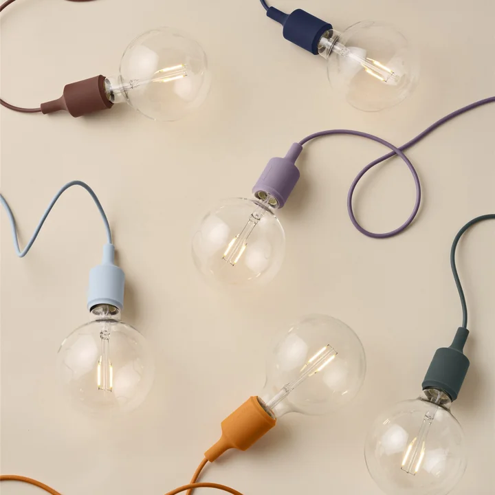 Muuto - Socket E27 LED-Pendelleuchte, dunkelgrün