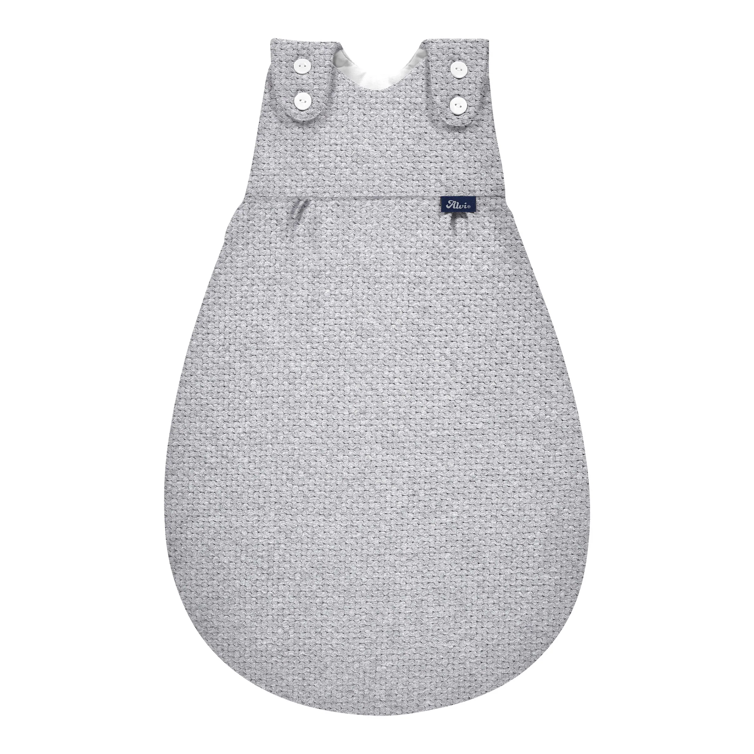 Alvi - BABY-MÄXCHEN Ganzjahresschlafsack 3.5 TOG Special Fabric Piqué / grau
